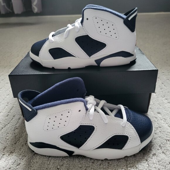 Baby Size 7c - Jordan 6 Retro Olympic (2024) (TD) - DV3606-164 - Authentic New!! - Picture 2 of 9